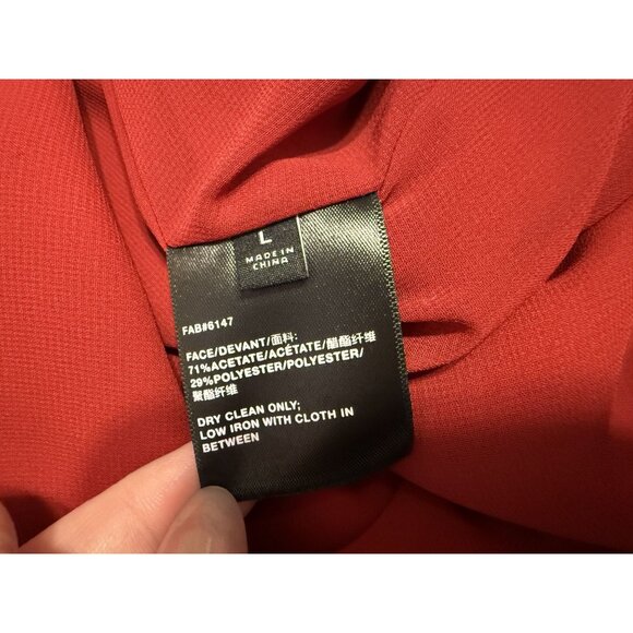 Lafayette 148 Maroon Long Sleeve Shift Dress Size L - Picture 6 of 6